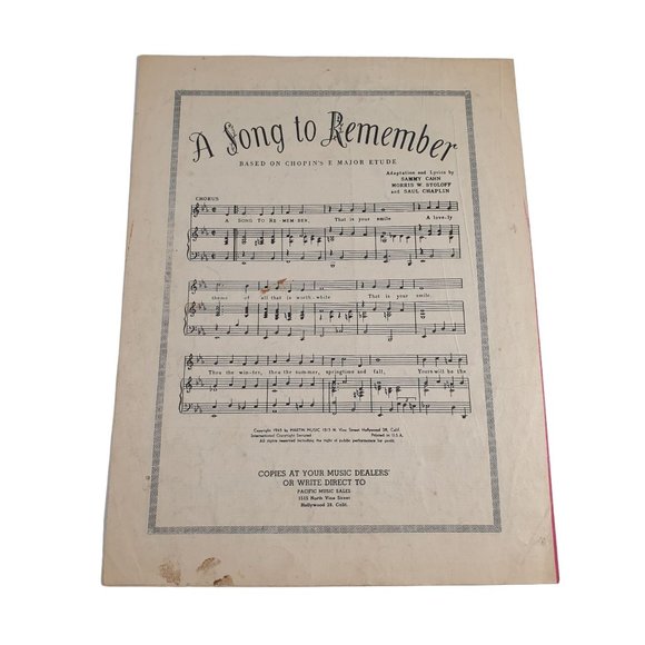 Vintage Sheet Music 1946 One-zy Two-zy I Love You-zy Piano Voice Easy Listening - Picture 3 of 5